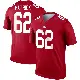 ＃62 Men's Lucas Patrick Red Legend New York Giants Inverted Jersey