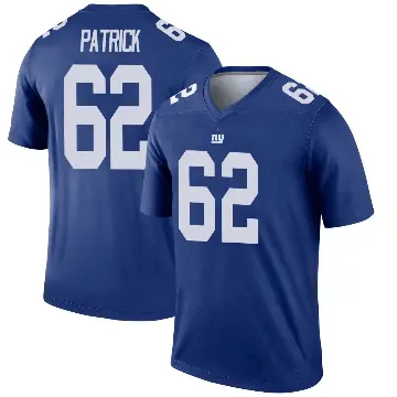 ＃62 Youth Lucas Patrick Royal Legend New York Giants Jersey